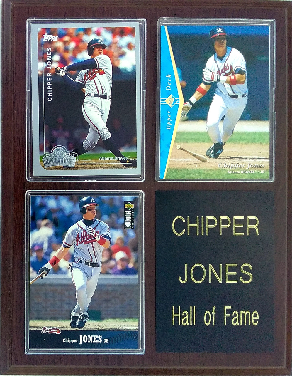 Atlanta Braves - Chipper Jones' plaque at the Baseball Hall of
