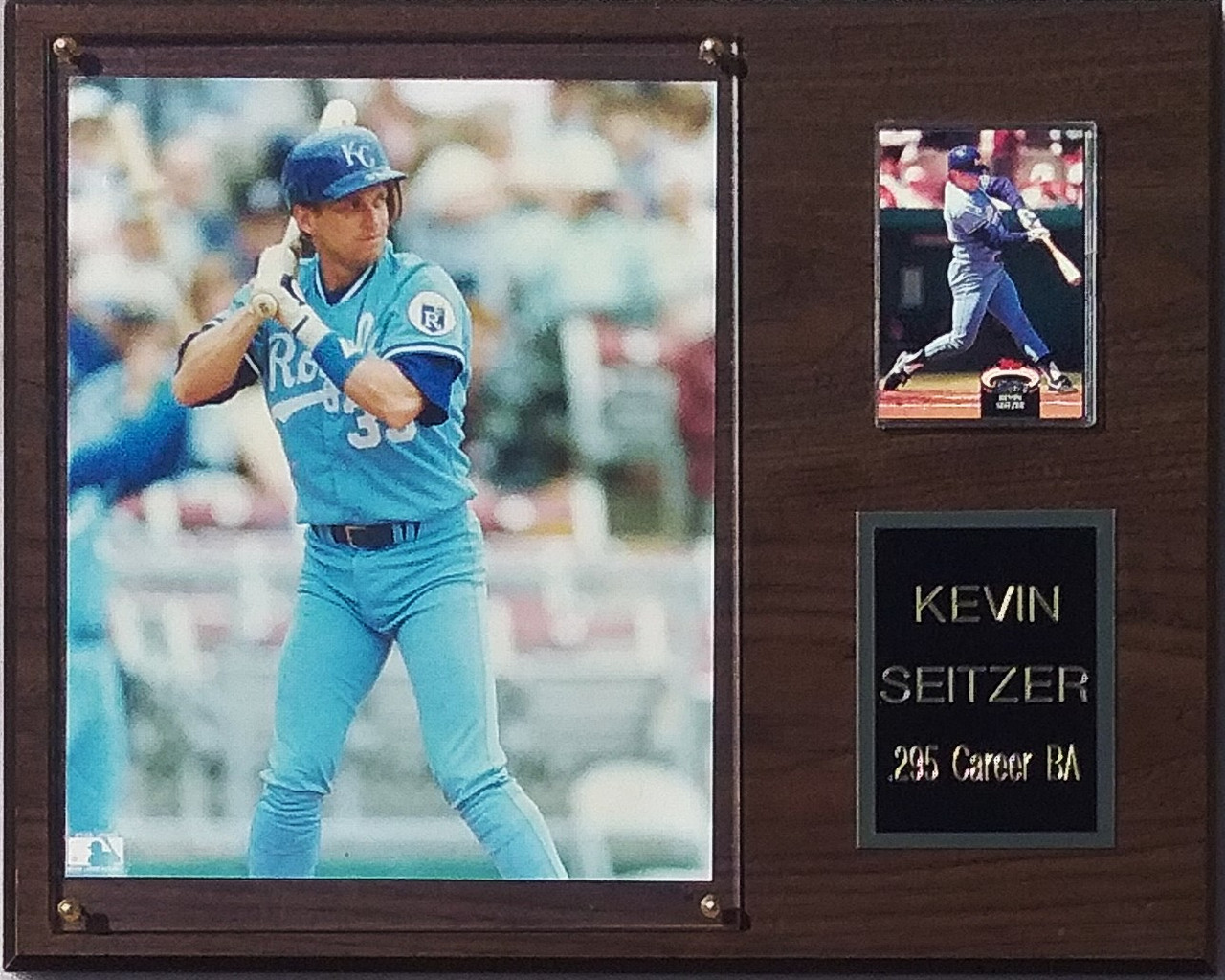 George Brett Kansas City Royals 8-Card 12x15 Cherry-Finished Plaque