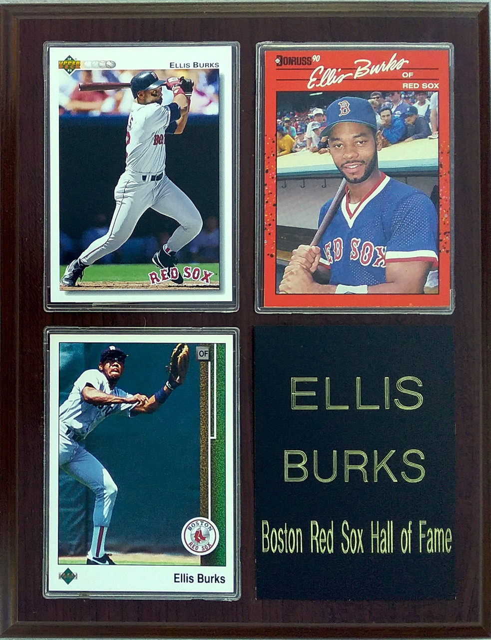 Ellis Burks Boston Red Sox 3-Card 7x9 Plaque メジャーリーグ カード