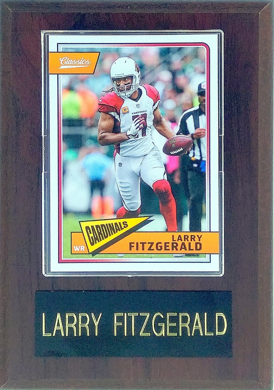 Larry Fitzgerald Arizona Cardinals Card Player Plaque