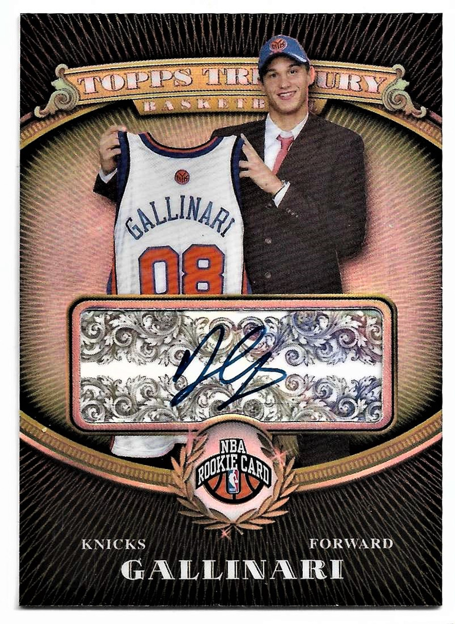 Danilo Gallinari 2008-09 Topps Treasury AUTOGRAPHED Refractor Rookie Card  126