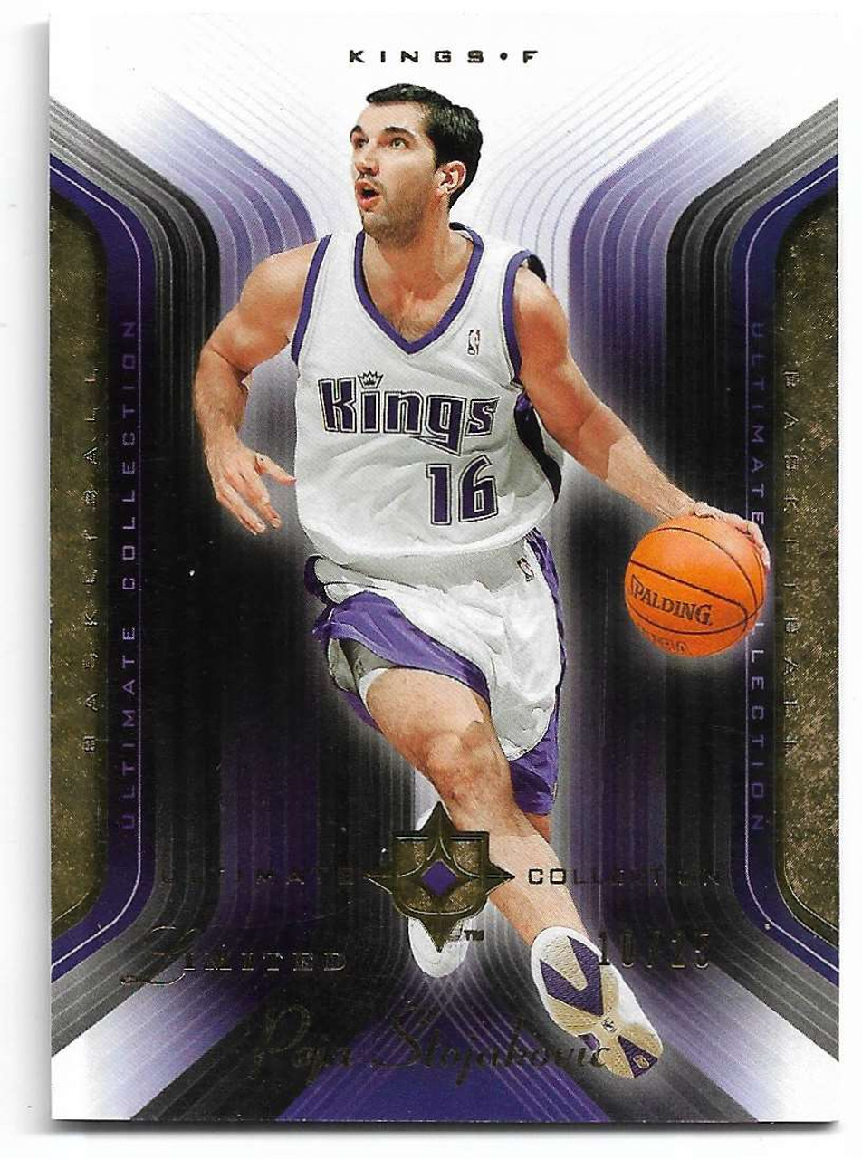 Peja Stojakovic 2004-05 Ultimate Collection Gold Card 93 10/25