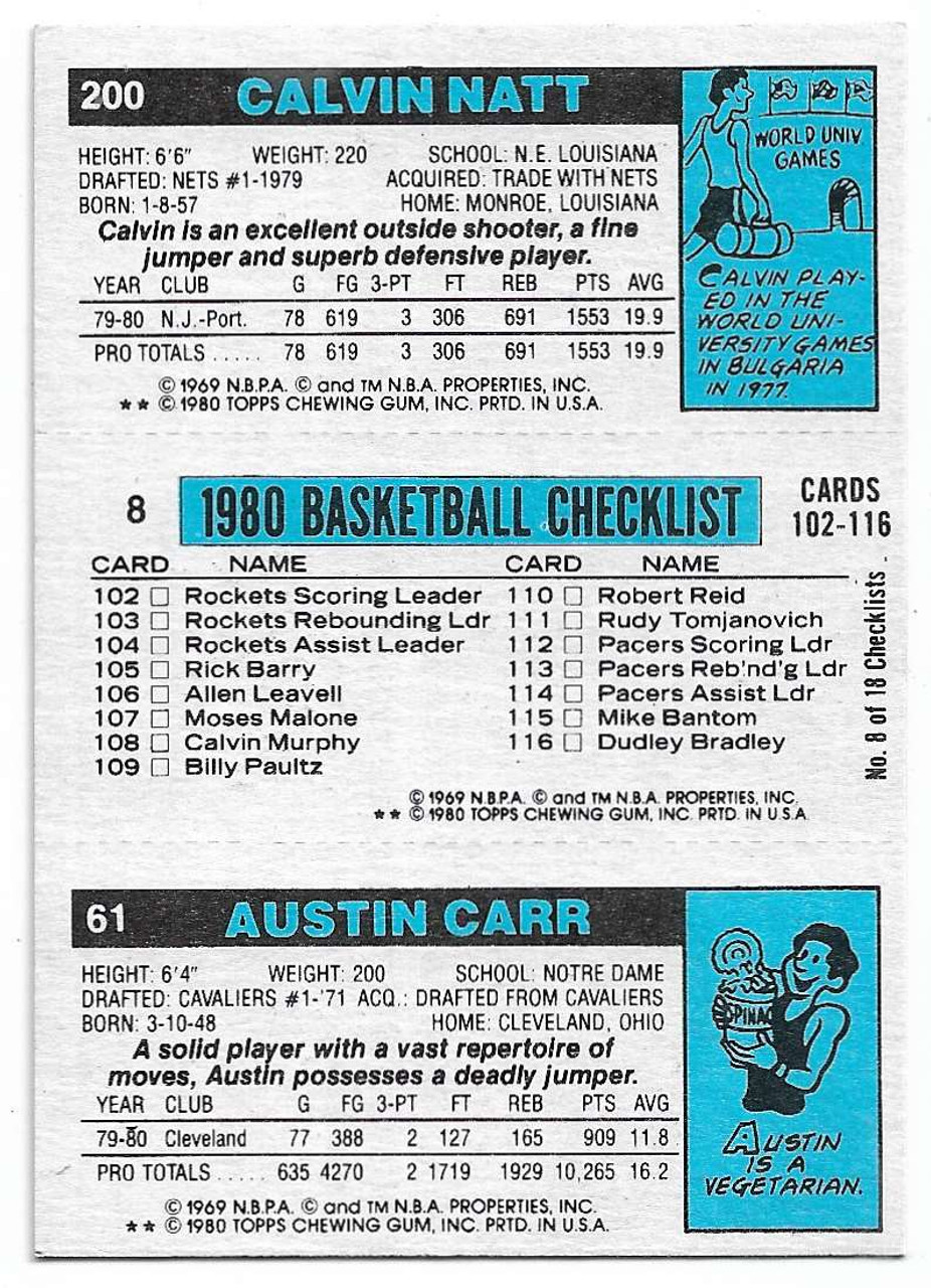 1972 Topps Austin Carr