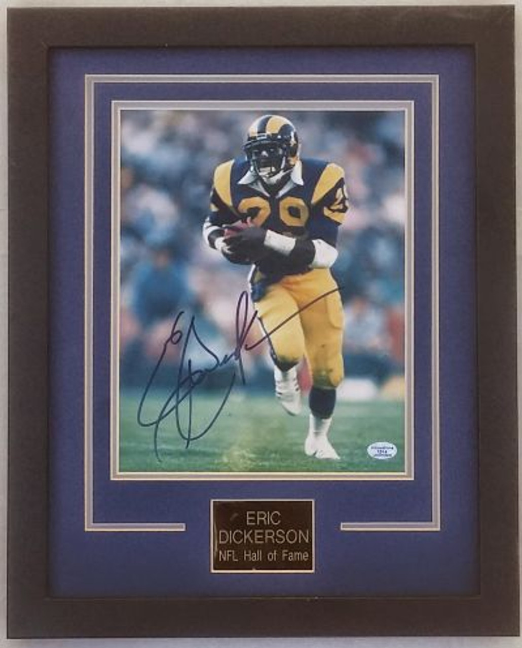 Eric Dickerson Los Angeles Rams Matted and Framed Autographed 8x10