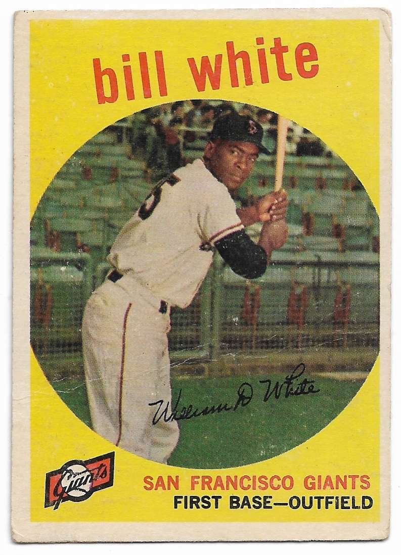 Bill White 1959 Topps Card 359
