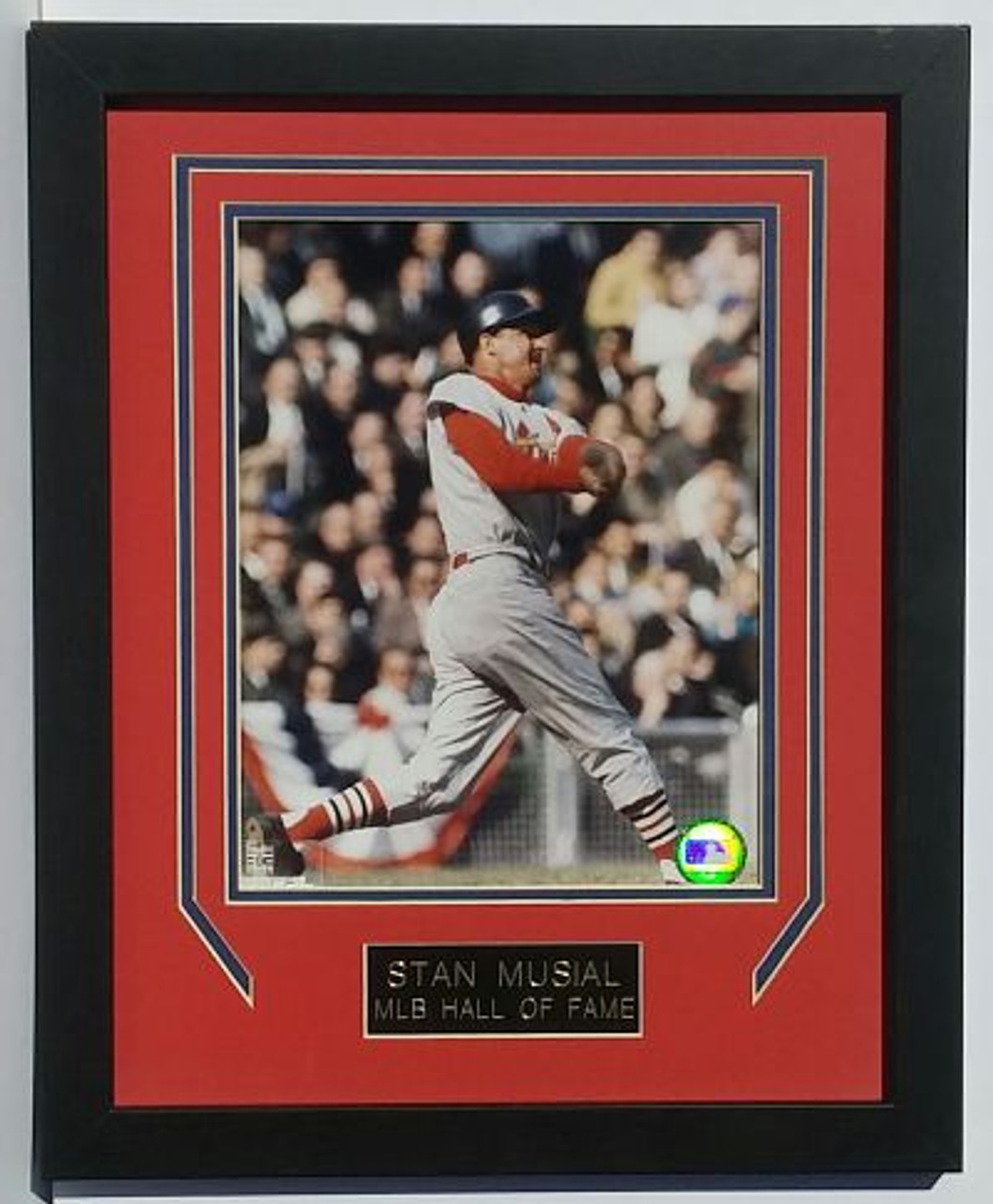 Stan Musial 15 X 17 Framed and Matted Pristine 8 X 10 