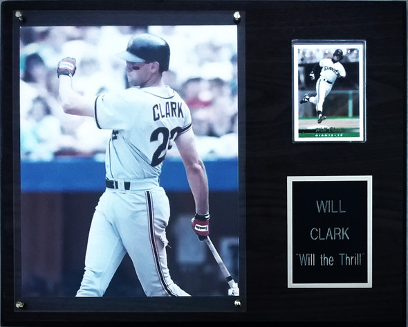 Will Clark San Francisco Giants 12x15 Cherry-Finished Player Plaque - 2 PHOTO OPTIONS!