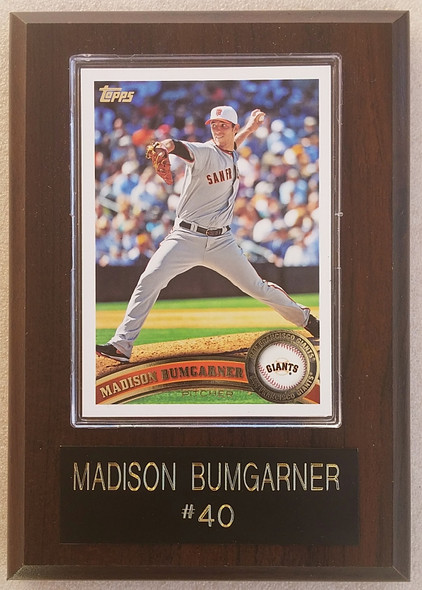 Madison Bumgarner San Francisco Giants Player Plaque