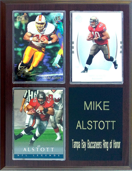 Mike Alstott Tampa Bay Buccaneers 3-Card 7x9 Plaque