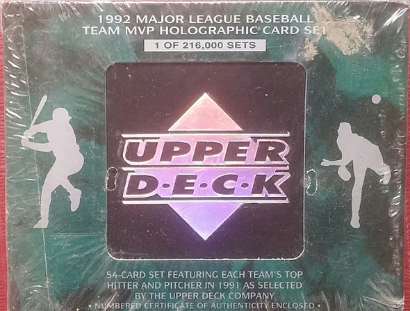 1992 Upper Deck MLB Team MVP Holographic 54 Card Set - Factory Sealed