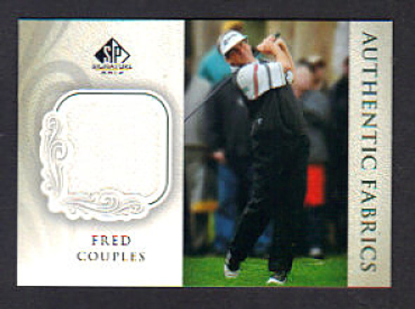 Fred Couples 2004 SP Signature Golf Authentic Fabrics Card AF-FC in Screw-Down Case