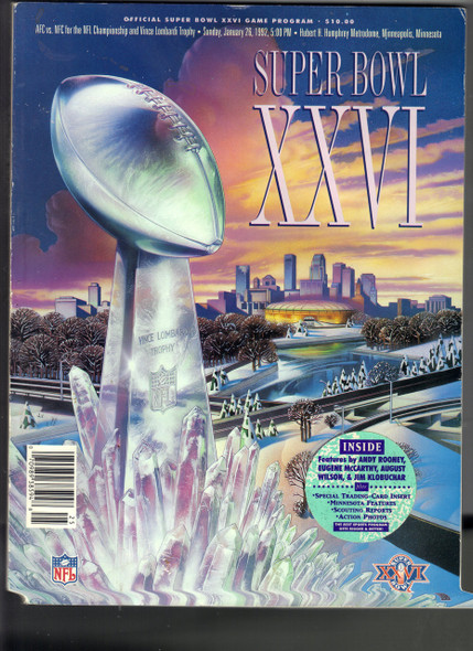 Super Bowl XXVI Official Program
