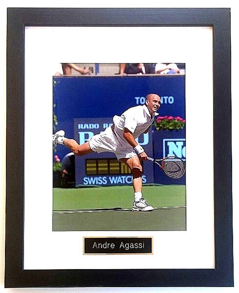 Andre Agassi Matted and Framed 8x10" Photo
