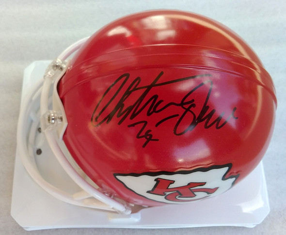 Christian Okoye Kansas City Chiefs Autographed Mini-Helmet JSA
