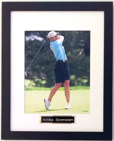 Annika Sorenstam  former LPGA Pro 8x10 Photo Matted in an 11x14 Frame