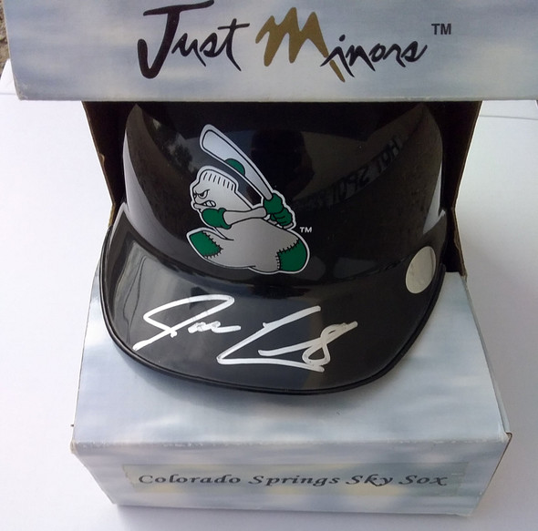Jack Cust Colorado Springs Sky Sox Autographed Mini Helmet Just Minors