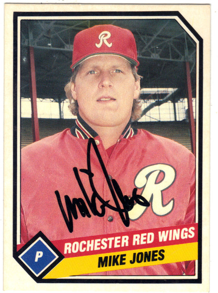 Mike Jones Rochester Red Wings Autographed 1989 CMC Card