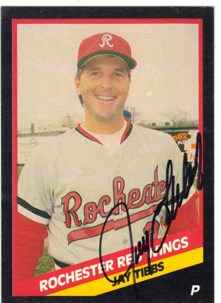 Jay Tibbs  Rochester Red Wings Autographed 1988 Card 
