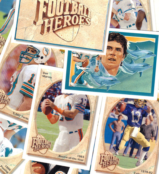 Dan Marino Miami Dolphins 1992 Upper Deck Football Heroes Set