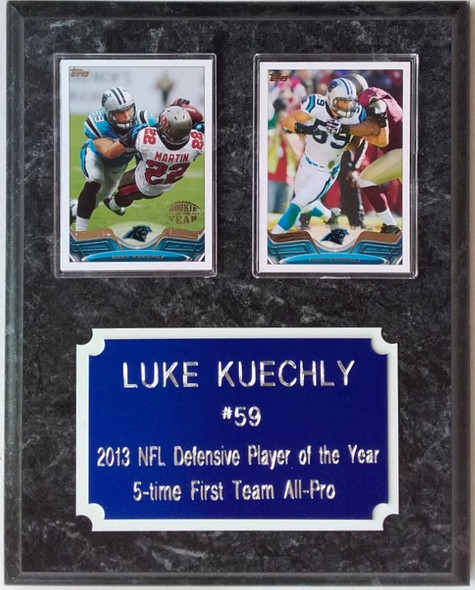 Luke Kuechly Carolina Panthers 2-Card 8x10" Stats Plaque