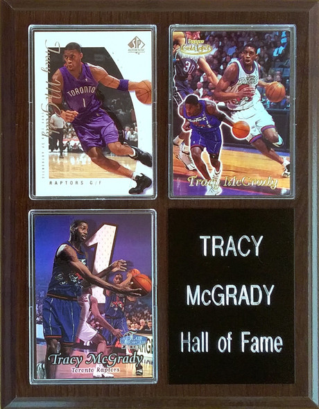 Tracy McGrady Toronto Raptors 3-Card 7x9 Plaque