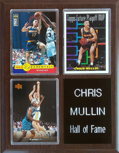 Chris Mullin Golden State Warriors 3-Card 7x9 Plaque