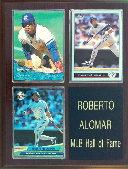 Roberto Alomar Toronto Blue Jays  3-Card 7x9 Plaque