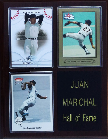 Juan Marichal San Francisco Giants 3-Card 7x9 Plaque