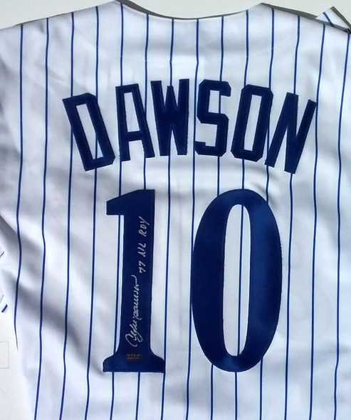 Andre Dawson, Member of the Hall of Fame, Autographed Montreal Expos Jersey COA GTSM