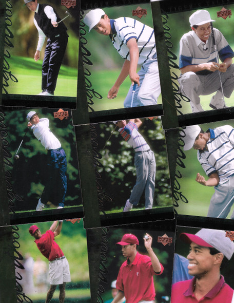2001 Upper Deck Tiger Woods Tiger Tales 30-Card Set in 2-piece acrylic case