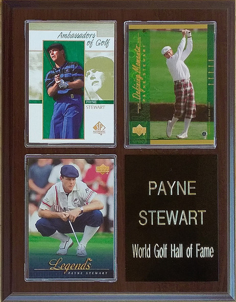 Payne Stewart PGA  3-Card 7x9 Plaque