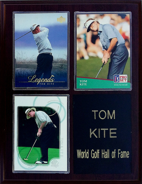 Tom Kite PGA 3-Card 7x9 Plaque