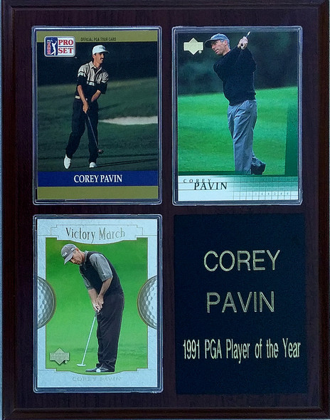 Corey Pavin PGA 3-Card 7x9 Plaque