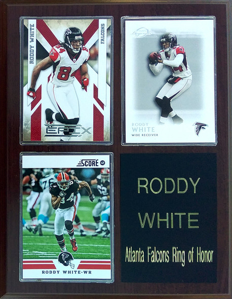Roddy White Atlanta Falcons  3-Card 7x9 Plaque