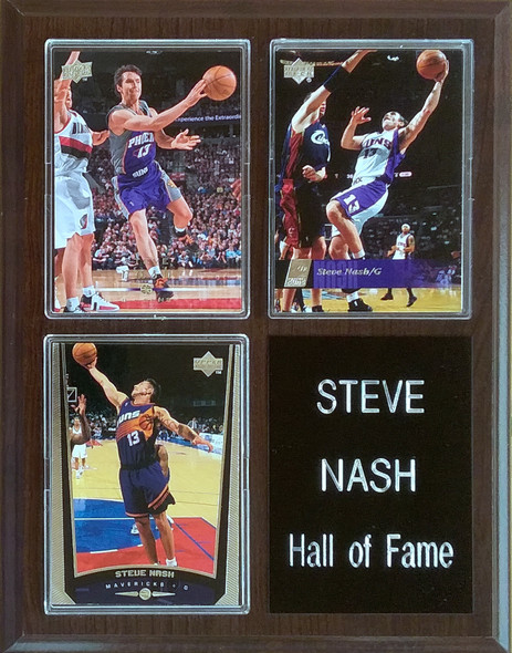 Steve Nash Phoenix Suns 3-Card 7x9 Plaque