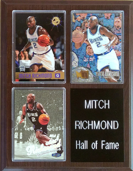 Mitch Richmond Sacramento Kings 3-Card 7x9 Plaque
