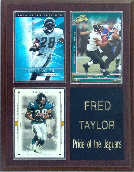 Fred Taylor Jacksonville Jaguars 3-Card 7x9 Plaque