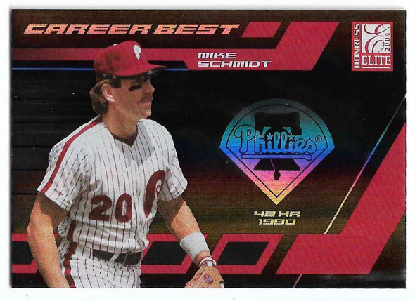 Mike Schmidt 2004 Donruss Elite Career Best Card #CB-29 061/100
