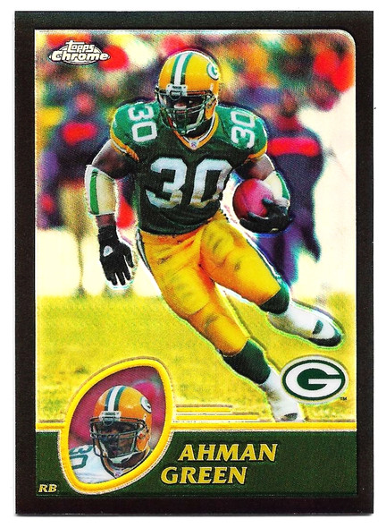 Ahman Green 2003 Topps Chrome Black Refractor Card 138 113/599