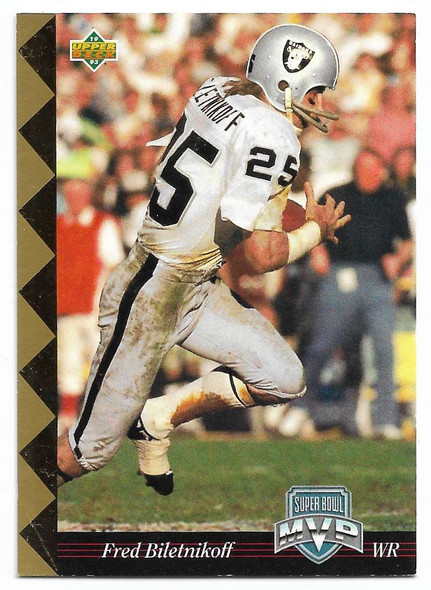 Fred Biletnikoff 1993 Upper Deck NFL Experience GOLD Card 5