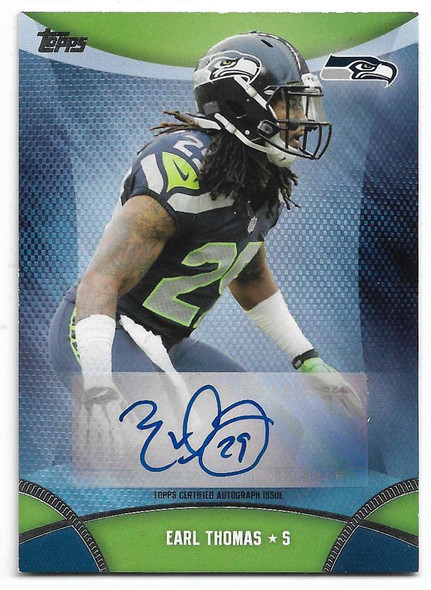 Earl Thomas 2013 Topps AUTOGRAPHED Rookie Card TA-ET