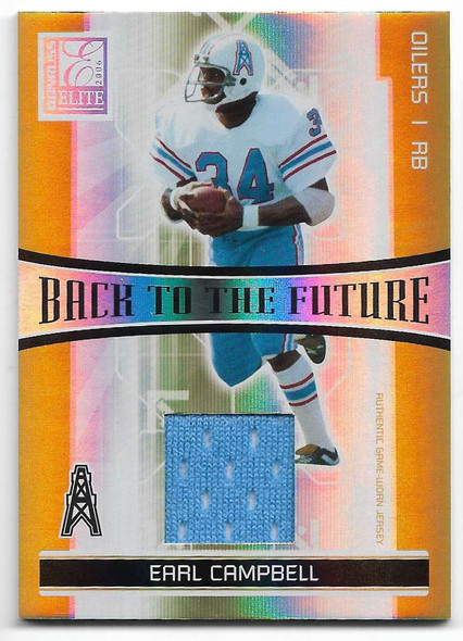 Earl Campbell Chris Brown 2006 Donruss Elite Back to the Future JERSEYS Card BTF-18 200/299