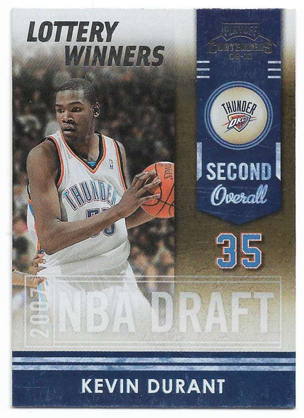 Kevin Durant 2009-10 Playoff Contenders Lottery Winners Card 23