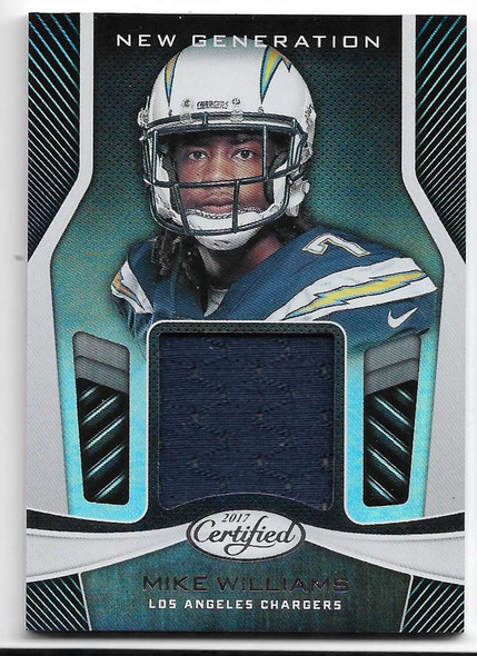 Mike Williams 2017 Panini Certified New Generations JERSEY Card NG-MW