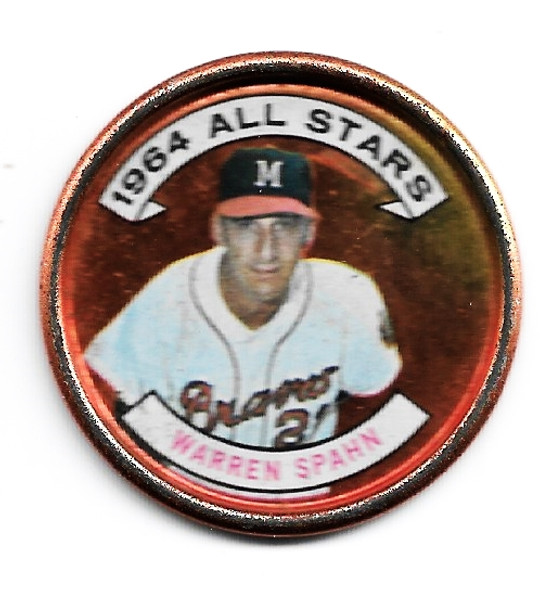 Warren Spahn 1964 Topps All-Star Disc 160