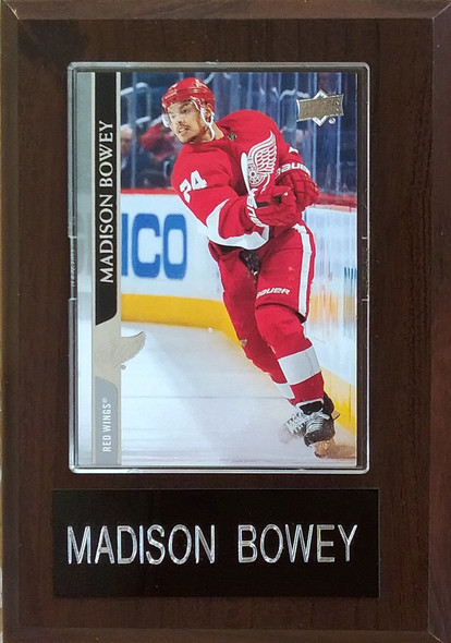 Madison Bowey Detroit Red Wings Player Plaque