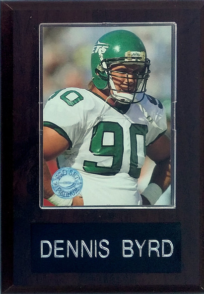 Dennis Byrd New York Jets Player Plaque