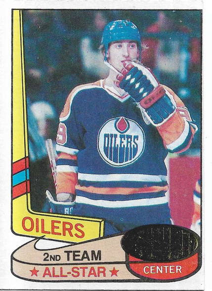 Wayne Gretzky Edmonton Oilers 1980 Topps Card 87