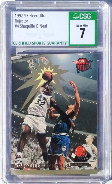 Shaquille O'Neal 1992-93 Ultra Rejector Card 4 Graded 7 CSG