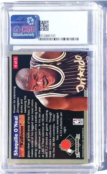 Shaquille O'Neal 1992-93 Ultra Rejector Card 4 Graded 8 CSG